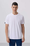 Men's Classic White Crew Neck T-Shirt